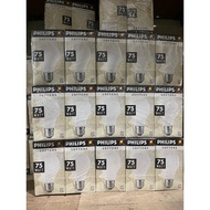 CAHAYA Philips 75 Watt Softone Incandescent Bulb YELLOW LIGHT