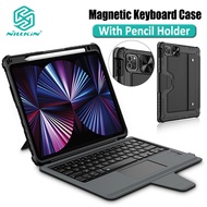 Nillkin Magnetic Keyboard Case iPad Air 11 2024 / Air 5 / Air 4 / 10.9 2020 / iPad Pro 11 2020 2021 2022 Case Bumper With Pencil Holder Shockproof Camera Protection Slide Cover