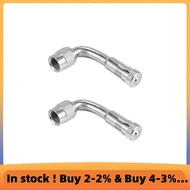 2 Tyre Valve Extension Adaptor Motorcycle Car Tire Stem Extender 90 Degree Angle