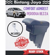 Perodua Bezza Comfort PVC Adjustable Arm Rest (3 USB)