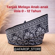 Tanjak Melayu Modern Children 0-12 Years Full Songket Quality Johor-Riau Creative Model | Malay Trad