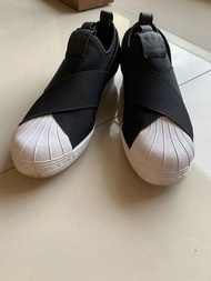 Adidas Super slip 黑色 繃帶鞋 百搭休閒鞋（女）