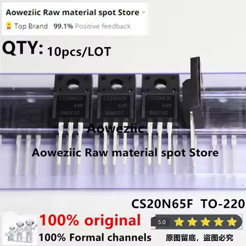 Aoweziic 2021+ 100% New Original CS20N65FA9H CS20N65F 20N65 CS20N60FA9H CS20N60F 20N60 TO-220F MOS F