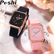 POSHI Womens Watch Rose Pink Ladies girls waterproof Quartz Wrist Watch Fashion Korean watch for women