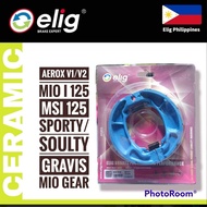 ELIG CERAMIC BRAKE SHOE YAMAHA AEROX V1 V2 / MIO I 125 / MSI 125 / GRAVIS / MIO GEAR / MIO SPORTY