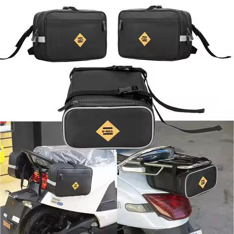 Motorcycle Rear Saddle Bag Universal Electric Bike Bicycle For SYM YAMAHA Haojue NIU Technologies Ni