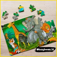 [busyboxes.id] Educational toys wooden puzzle animals park animals