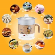 Package mail multi-function mini electric cooker steamer stainless steel electric skillet cooking po