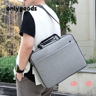 ONLYY Laptop Bag, 15.6 17 inch Large Capacity Shoulder Bag, Computer Notebook Strap Carrying Shockproof Laptop  for //Dell/Asus/