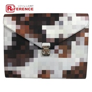 LOUIS VUITTON Folder Mark Cow 迷彩手拿包