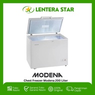 Box / Chest Freezer Modena 200L Md-20-W Promo Murah Bergaransi