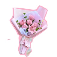 Custom Fuzzy Wire Flower Bouquet