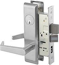 Yale - AUCN8847FL x 626 x LC 8847FL RH AUCN 626 LESS CY 8800 Mortise Lockset, Grade 1, Escutcheon Plate, Apartment with Deadbolt, RH Field Reversible, Cylinder Not Included, 626 Satin Chrome Finish