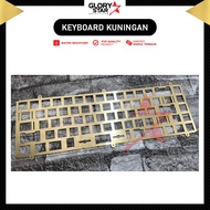 plat keyboard mekanikal kuningan custom/mechanical brass plate custom - extra size