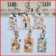 YS Cute Mofusand IC Card Holder Gift For Girls Fried Shrimp Cat Student School Car Bus Metro Card Co