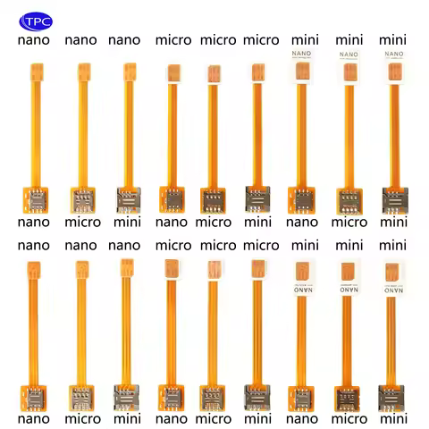 Nano 4FF Sim card Converter FPC Extension Cable to Nano 4FF Micro 3FF Standard 2FF Sim Usim Card Ada