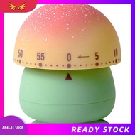 [ap4l43.] Mushroom-Shaped Kitchen Timer 60-Minute Wind-Up Mechanical Countdown for Cooking, Study
