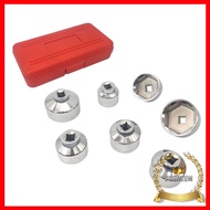 7 Pieces 3/8'' Oil Filter Cap Wrench Socket Set Tool Kit, 24 27 29 30 32 36 38mm Replacement for Mer