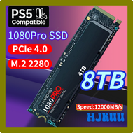 HJKUU 2024 M.2 SSD ของแท้2280 NVMe 1080PRO 8TB 4TB 2TB PCIe Gen 5.0โซลิดสเตทไดรฟ์ภายในสำหรับ PlayStation 5แล็ปท็อป PS5 DGVBD