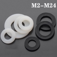 hot【DT】◙  10-200Pcs M2.5 M4 M5 M12- M24 Plastic Flat Washer Plane Spacer Insulation Gasket For Screw 0.5-3mm