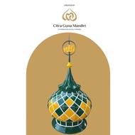 Kubah Masjid Stainless Dekoratif 150cm