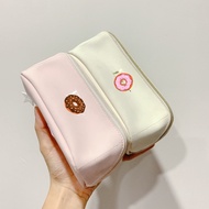 [GIFT of 9 brands] Cosmetic Bag D Pink/White