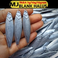 Metal jig blank para micro jig 20gram 15gram/ 10gram/ 7gram blank metal jig blank micro jig fishing 