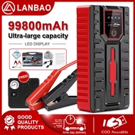 99800mAh Car Jumper Power Bank High Power Powerbank Jumper Kereta Power Bank Jump Starter Car with T