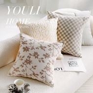 45x45cm Luxury Cushion Cover Cotton Modern Living Room Sofa Cushion Case Velvet Bolster Cover Nordic