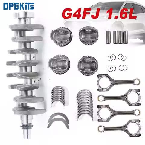 G4FJ 1.6T Engine Crankshaft Pistons Rings Set Connecting Rods Con Rod & Crankshaft Main Bearing For 