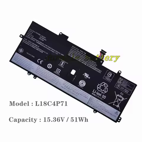 New OEM15.36V 51Wh L18C4P71 Laptop Battery For Lenovo ThinkPad X1 Carbon 7th Gen/8th Gen X1 Yoga 4th