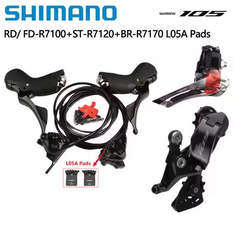 Shimano 105 R7120 R7170 2x12s Hydraulic Disc Brake Set R7120 Shifter R7170 Hydraulic Disc Brake R710