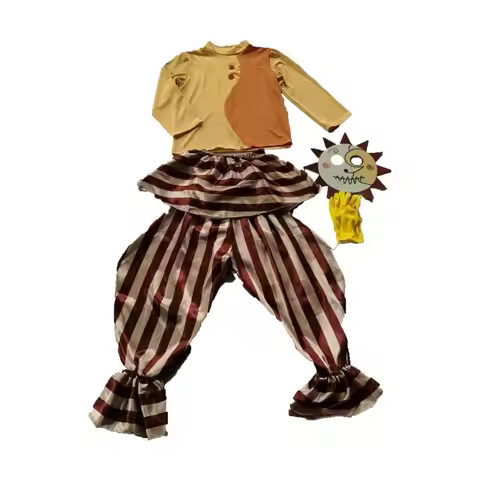 NewLatest Children's Halloween Cosplay Sundrop Moondrop Sun Moon FNAF Dress Up Game Costume Clothes 