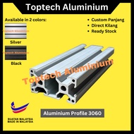 3060 Aluminium profile conveyor silver black 20cm/40cm/60cm/80cm/100cm commercial or DIY use