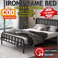 Musi Bed Frame Queen Size/king Size/double/single Size Stainless Steel Iron Bed Frame