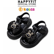 HAPPYFIT FOOTWEAR [ STRAPY 37 ] 1-5 years old GIRL RIBBON BEAR Shoes Slides Kasut Sandal