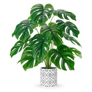 Artificial Monstera Deliciosa Plant Fake Plants Large Artificial Plants Tall Faux Plants Indoor for 