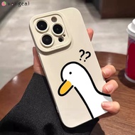 For Huawei Y9s Y7A Y6p Y9 Prime Y7 Y6 2018 Pro Y5 2019 P Smart 2021 Phone Case Funny Question Mark Duck Cute Cartoon Matte Frosted Simple Soft Silicone Casing Cases Case Cover