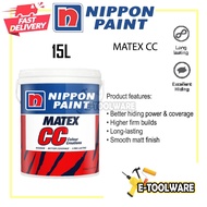 15L Nippon Paint CC Super Matex Colour Creations Interior Wall For Dinding Dalam Rumah