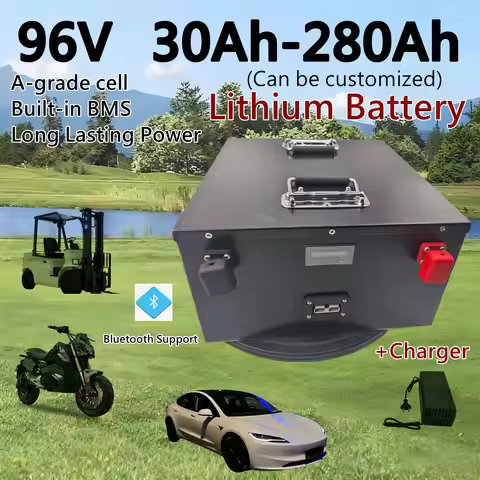 26S 96V 30Ah 50Ah 80Ah 100Ah 120Ah 150Ah 200Ah 280Ah Lithium Ion Battery for 4KW 9KW Golf Cart Sight