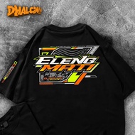 T-shirt RACING ELENG MATI FUL COTTON 24S Thick) T-Shirt DISTRO ELENG MATI, T-Shirt KATA ELENG MATI