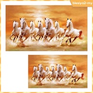 [BlesiyaedMY] Seven Horses Picture Animal Poster Gift Modern Ornament Home Decor 7 Running Horses Wa