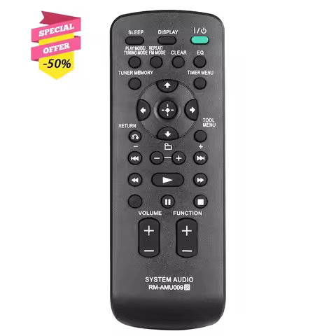 RM-AMU009 Remote Control For Sony Audio System CMT-BX20I CMT-CX4IP CMT-BX70DBI CMT-FX300I CMT-HX35R 