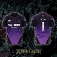 Bandai | 2026 Bandai Jujutsu Kaisen Anime SATORU GOJO NO.8 3D Print Football Jersey for Mens Tshirt