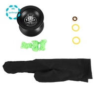 A1 Yoyo for Kids,Yoyo for Beginners Aluminum Alloy Yoyo,Easy to Return and Practise Tricks,Black