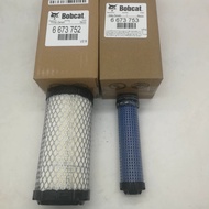 Bobcat excavator and loader parts, E20 Bobcat air filter element, 6673752, 6673753