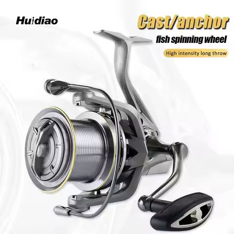 Huidiao Stainless Steel Bearing Spinning Fishing Reel 8000 9000 10000 12000 14000 25KG Powerful Reel