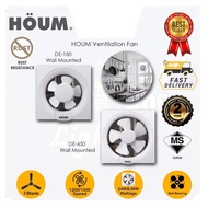 Houm DE180 6inch / DE450 10inch Dual Airflow Wall Mounted Ventilation Bedroom Living Toilet Exhaust 