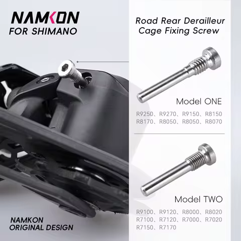 NAMKON 304 Stainless Steel Fixing Screw For SHIMANO Road Bike Rear Derailleur R9250、R9150、R8170、R805
