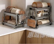 AD-444 “雙色選擇”廚房置物架 儲物置物架 收納架 碗櫃 碗架 瀝水架 碗碟收納架 Double Color Selection "Kitchen Storage Shelves, Storag